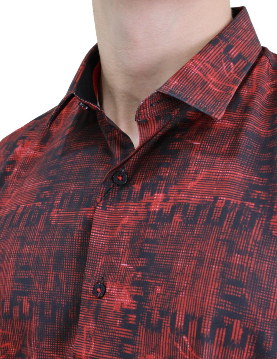 Camisa para Hombre marca BENZINY LS5042-RED