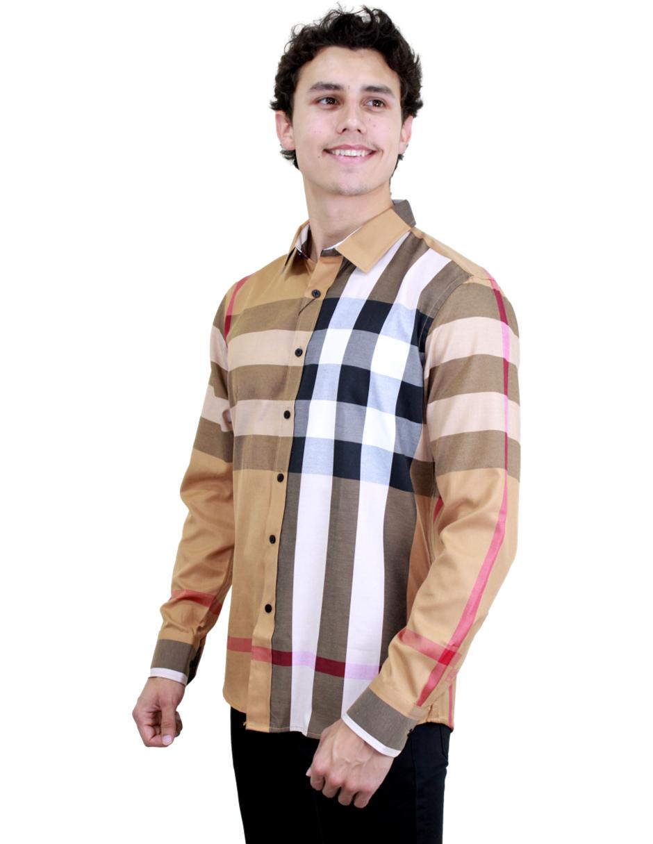 Camisa para Hombre marca BENZINY LS5052-CAMEL