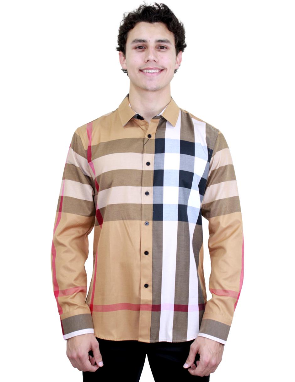 Camisa para Hombre marca BENZINY LS5052-CAMEL