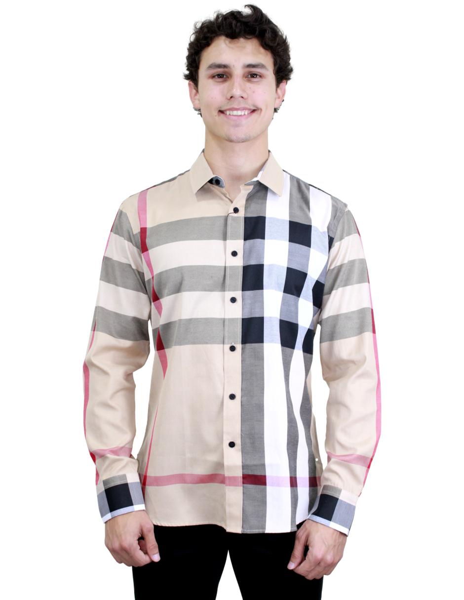 Camisa para Hombre marca BENZINY LS5052 CREAM