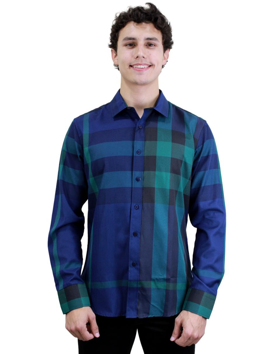 Camisa para Hombre marca Benziny LS5052-ROYAL