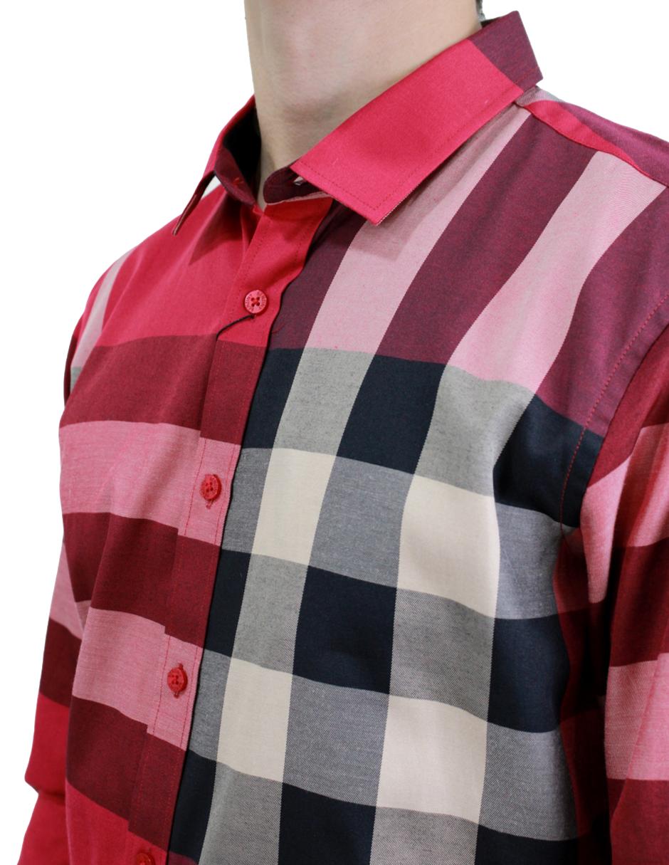 Camisa para Hombre marca Benziny LS5052-SCARLET