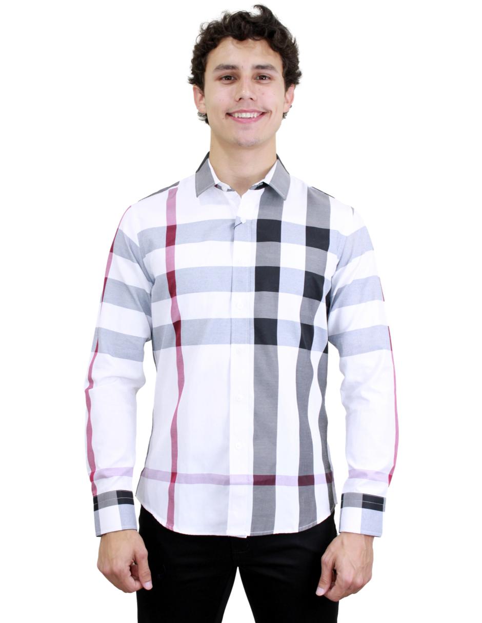 Camisa para Hombre marca Benziny LS5052-WHITE