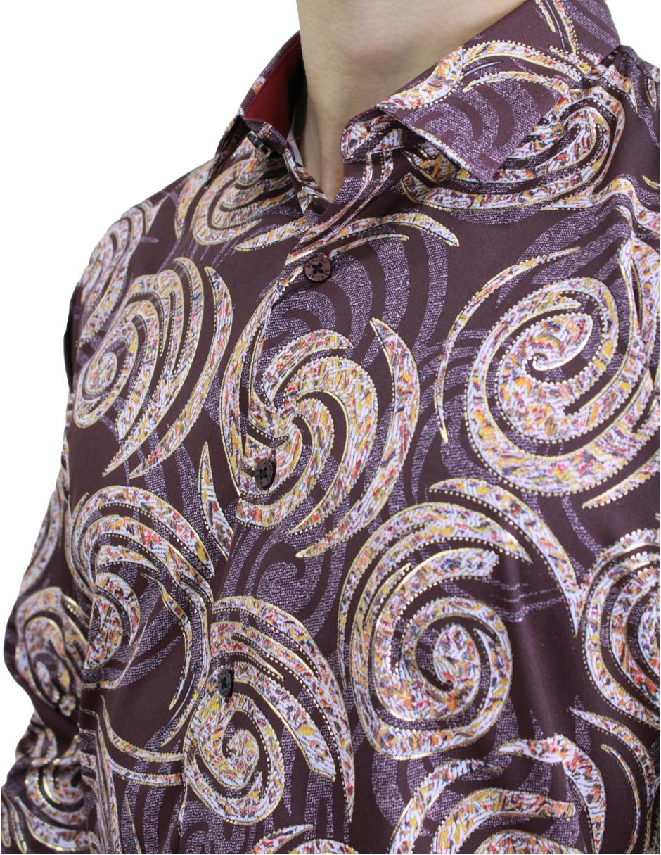 Camisa para Hombre marca Benziny LS5057-WINE