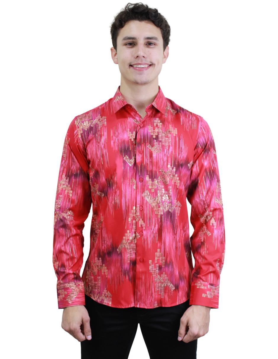 Camisa para Hombre marca Benziny LS5059-RED