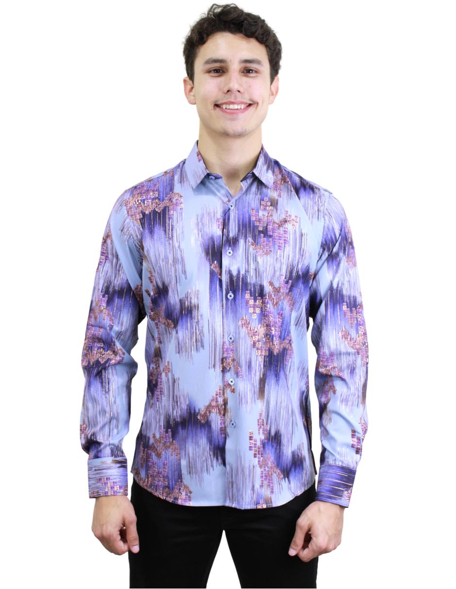 Camisa para Hombre marca Benziny LS5059-SKY