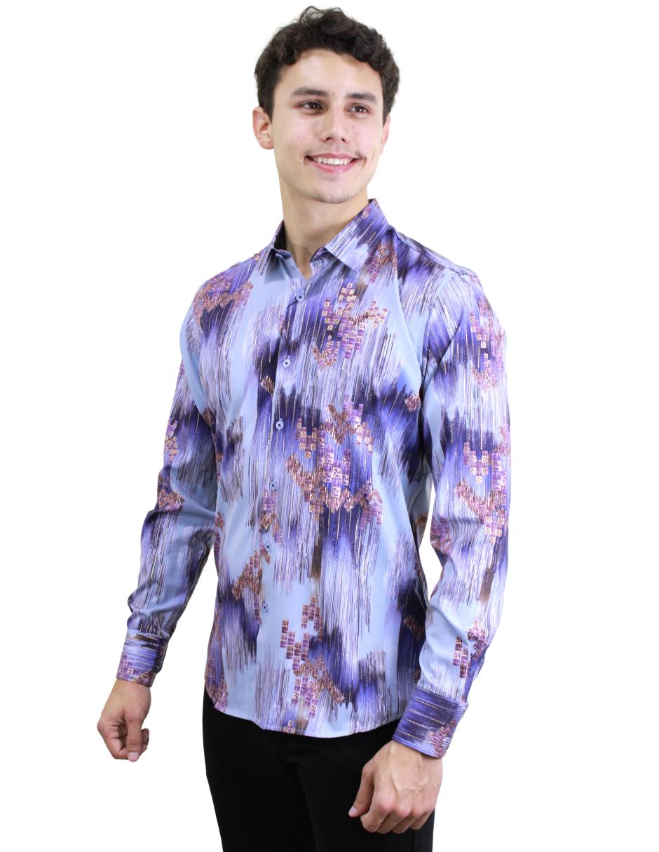 Camisa para Hombre marca Benziny LS5059-SKY