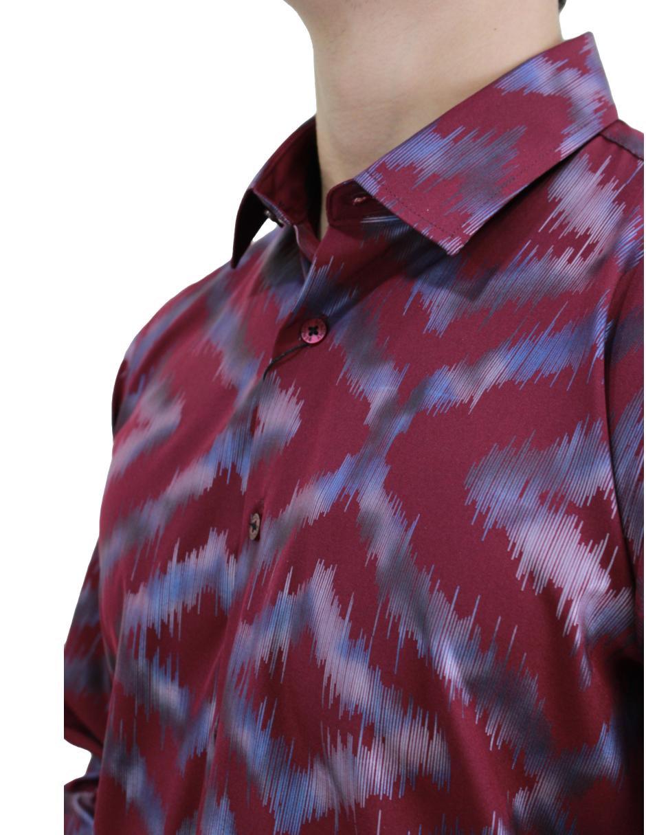 Camisa para Hombre marca Benziny LS5061-WINE