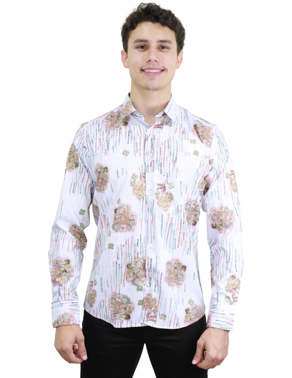 Camisa para Hombre marca Benziny LS5062-WHITE