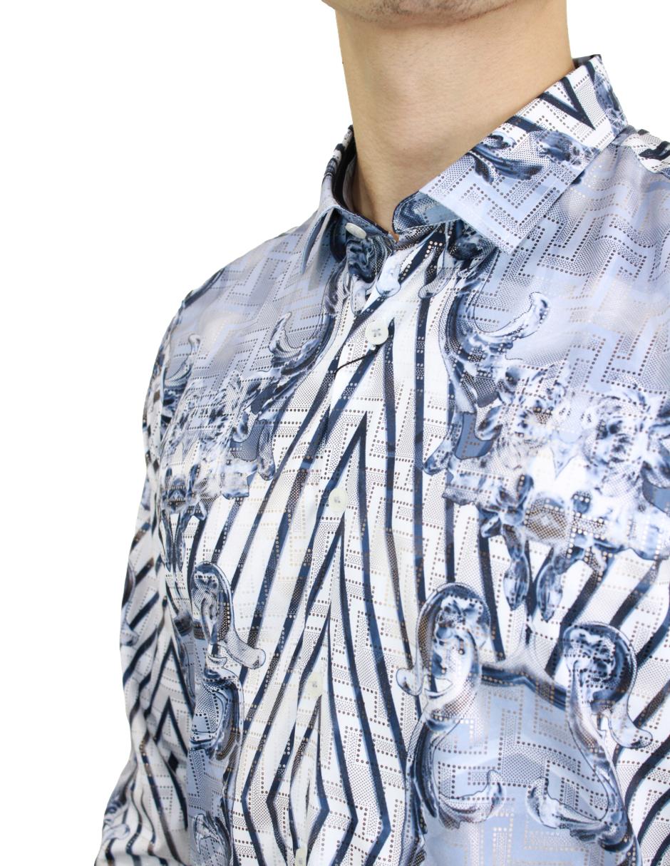 Camisa para Hombre marca Benziny LS5063-WHITE