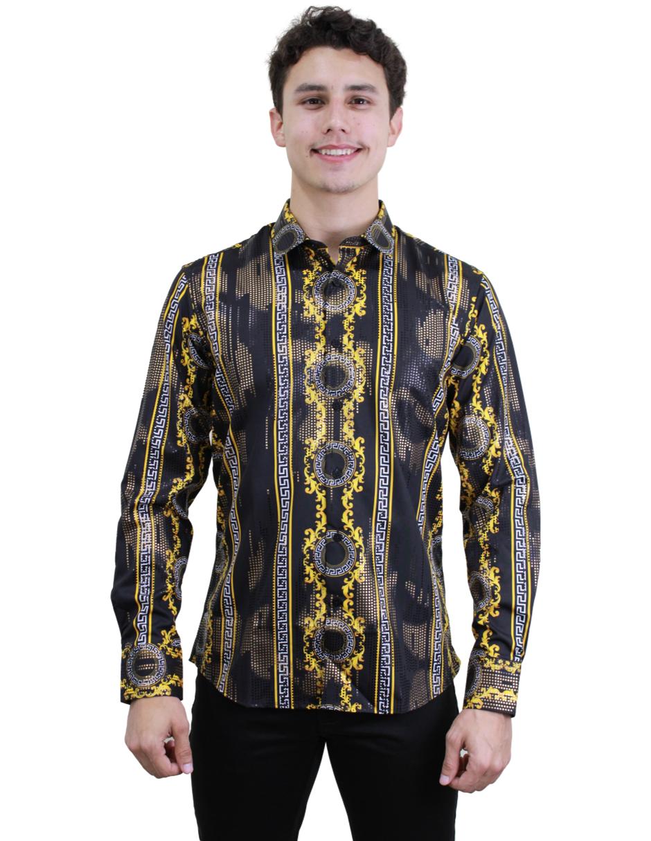 Camisa para Hombre marca Benziny LS5080 gold