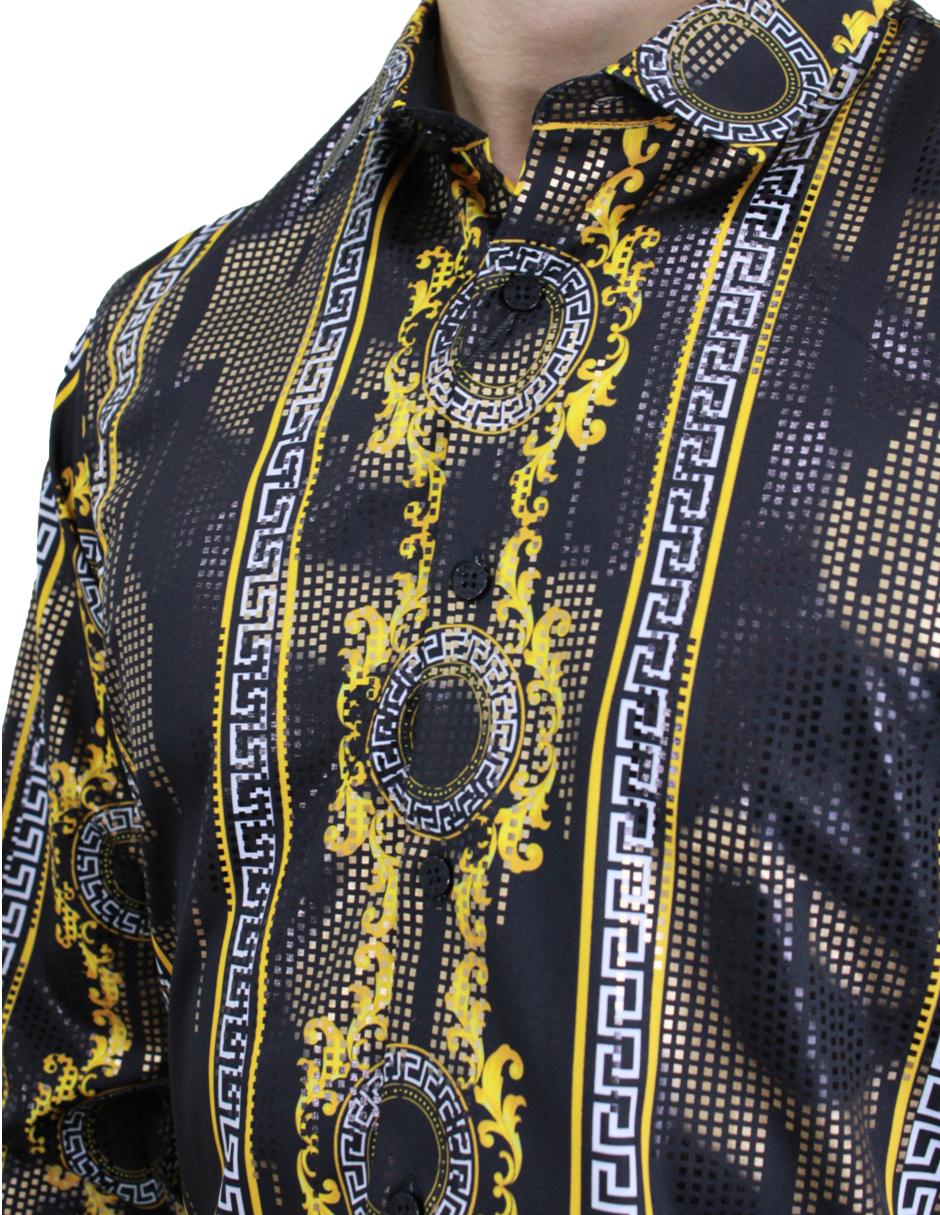 Camisa para Hombre marca Benziny LS5080 gold