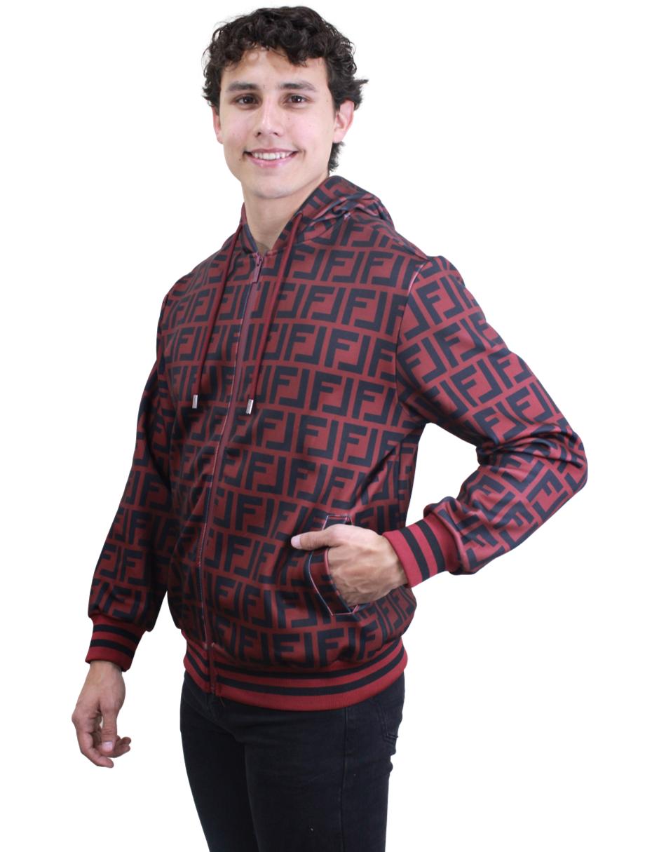 Sudadera para Hombre marca Moderno MJHD-2201 BURGUNDY