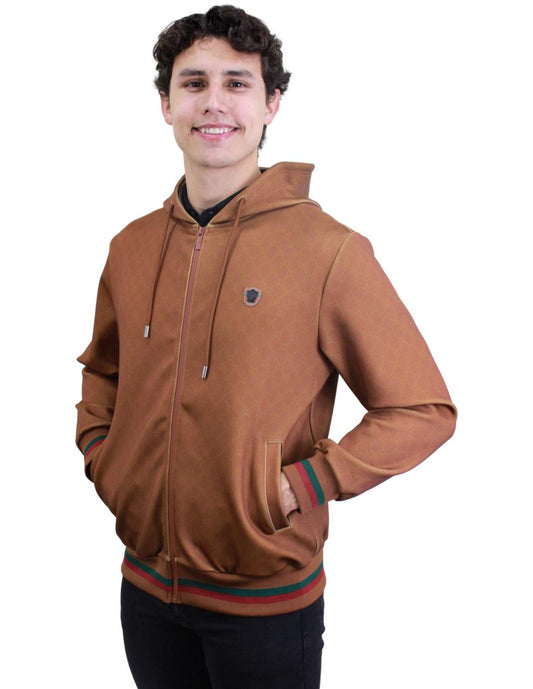 Sudadera para Hombre marca Moderno MJHD-2203 COFFEE