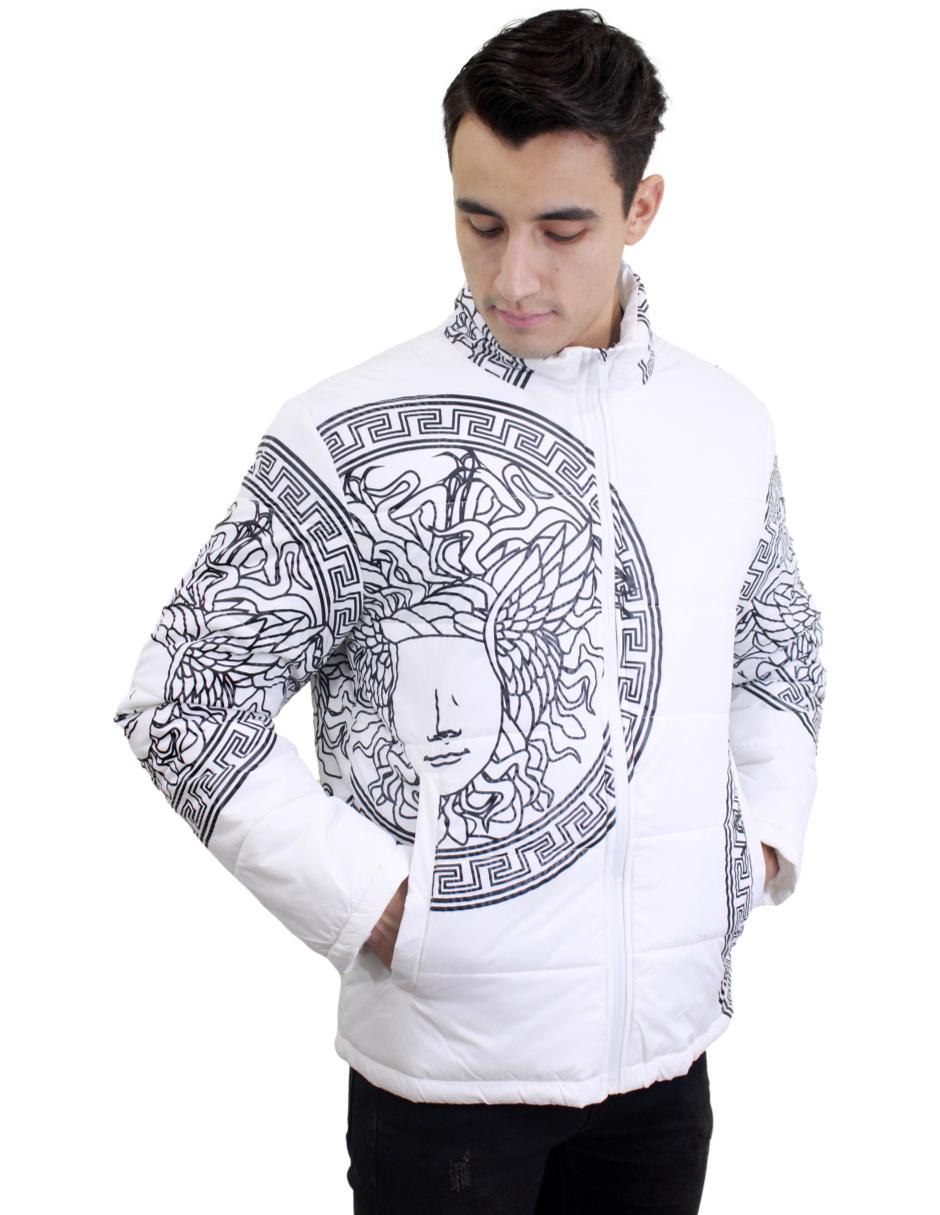 Chamarra para Hombre marca Moderno MJJT-6050 WHITE