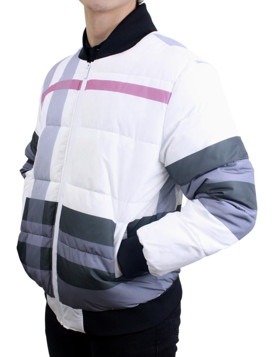Chamarra para Hombre marca Moderno MJPF-2202 WHITE