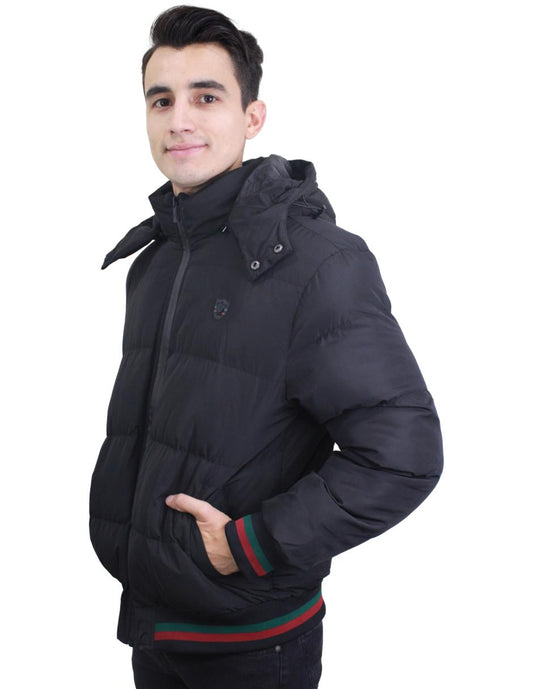 Chamarra para Hombre marca Moderno MJPF-2205 BLACK