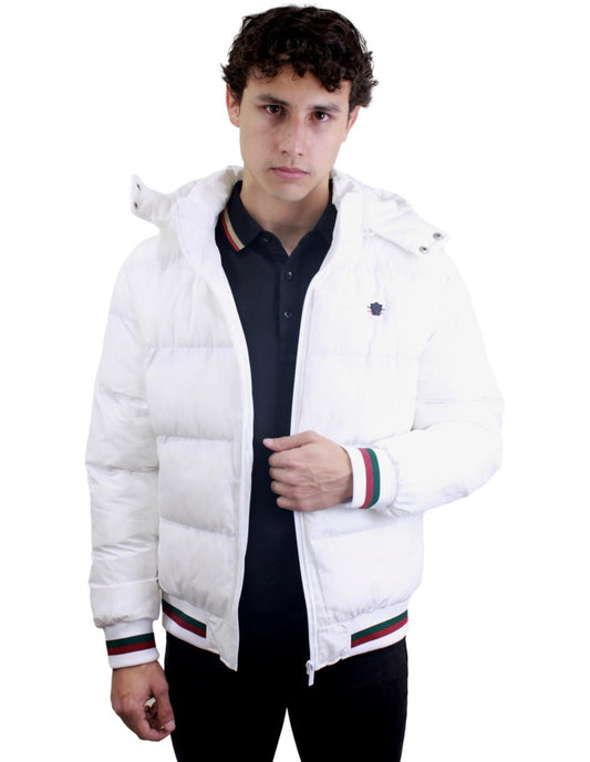 Chamarra para Hombre marca Moderno MJPF-2205 WHITE