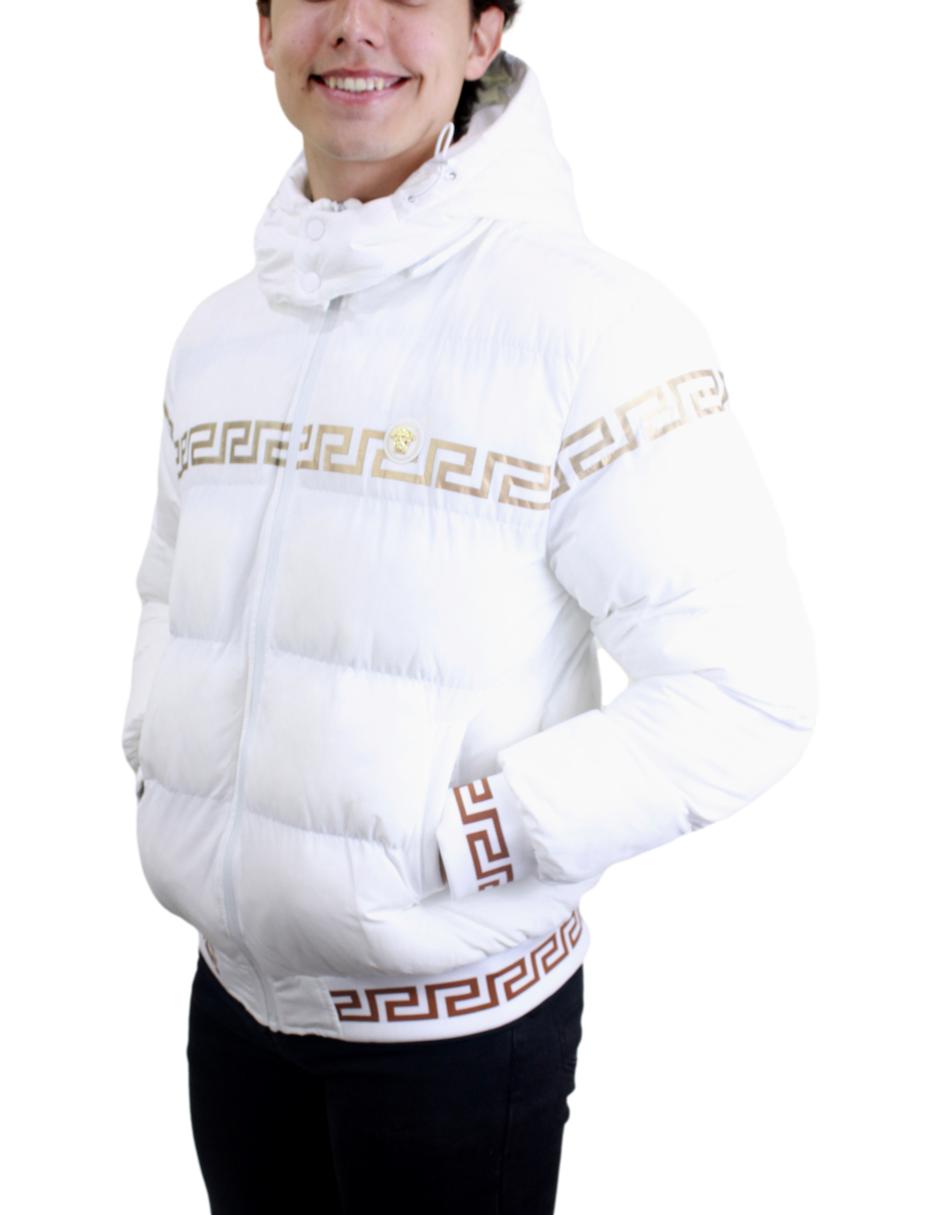 Chamarra para Hombre marca Moderno MJPF-2208 WHITE