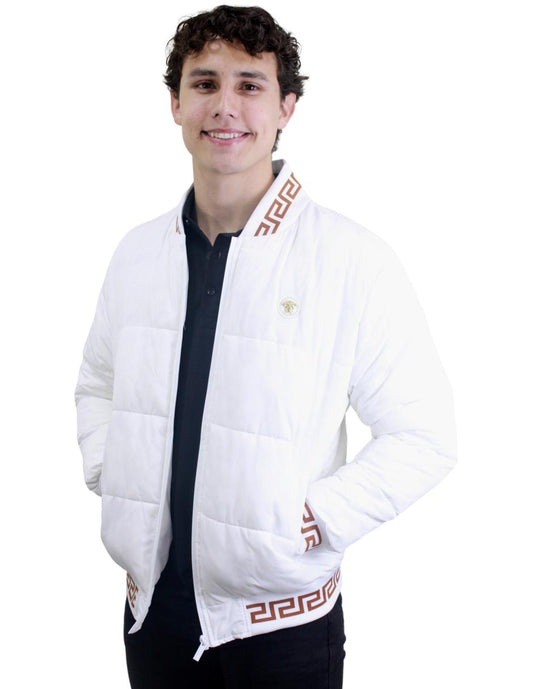 Chamarra para Hombre marca Moderno MJPF-2211 WHITE