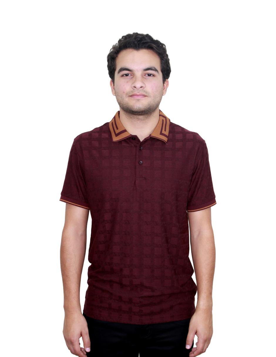 Playera para Hombre Marca PAVINI P-2052-BURGUNDY