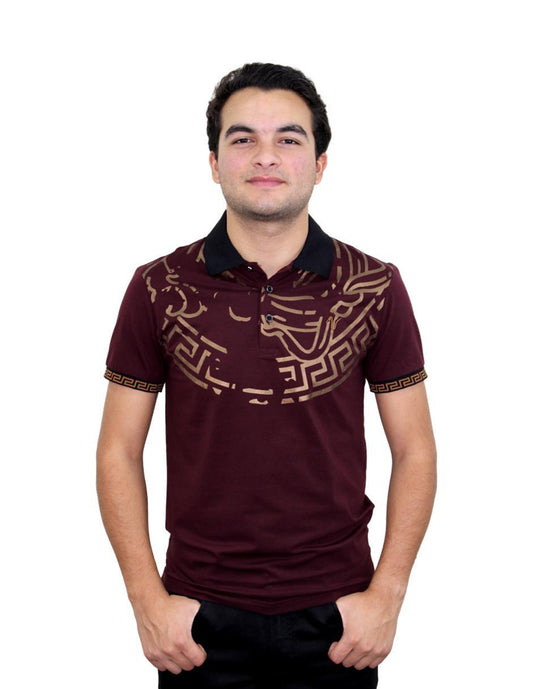 Playera para Hombre Marca PAVINI P-2054-BURGUNDY