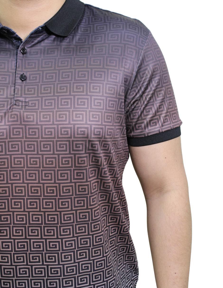 Playera para Hombre Tipo Polo Marca BENZINY PS3004-COFFEE