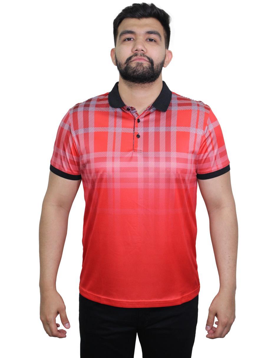 Playera para Hombre Tipo Polo Marca BENZINY PS3006-RED