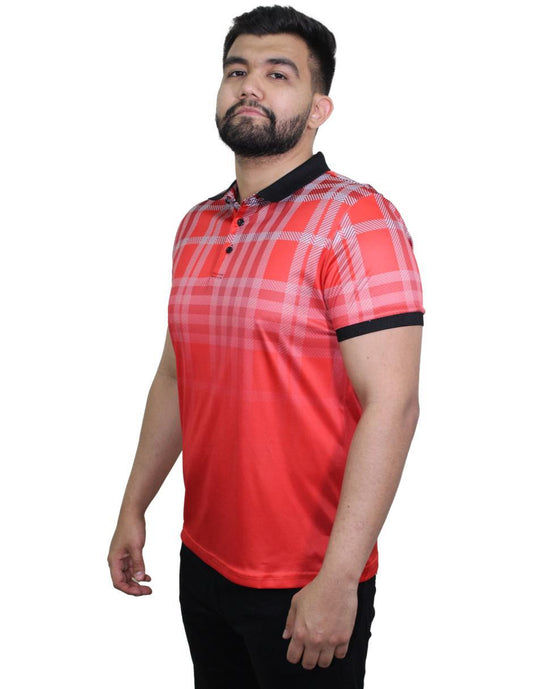 Playera para Hombre Tipo Polo Marca BENZINY PS3006-RED