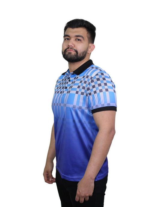 Playera para Hombre Tipo Polo Marca BENZINY PS3007-ROYAL