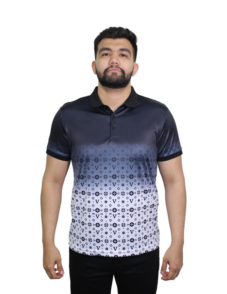 Playera para Hombre Tipo Polo Marca BENZINY PS3009-BLACK