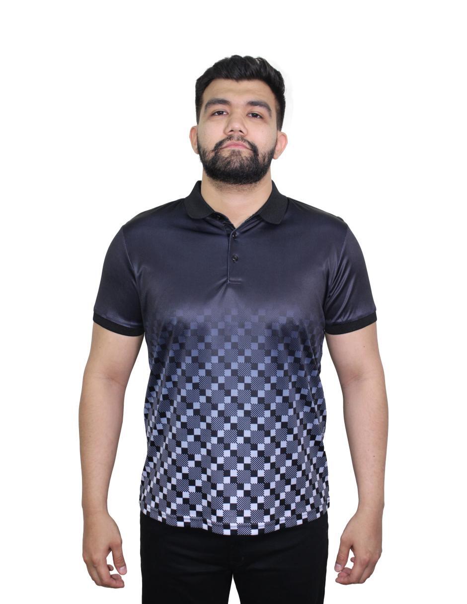 Playera para Hombre Tipo Polo Marca BENZINY PS3012-BLACK