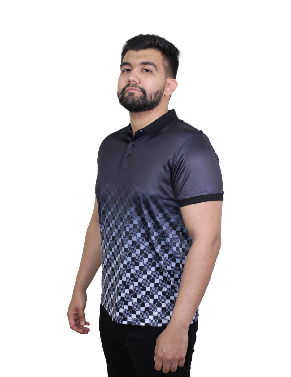 Playera para Hombre Tipo Polo Marca BENZINY PS3012-BLACK