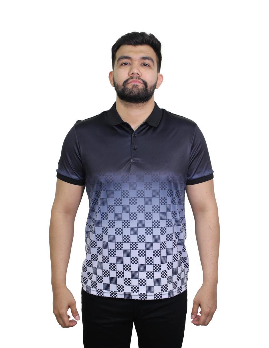 Playera para Hombre Tipo Polo Marca BENZINY PS3014-BLACK