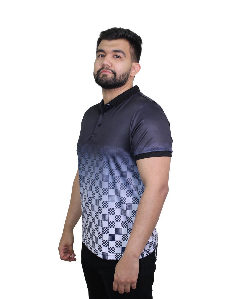 Playera para Hombre Tipo Polo Marca BENZINY PS3014-BLACK