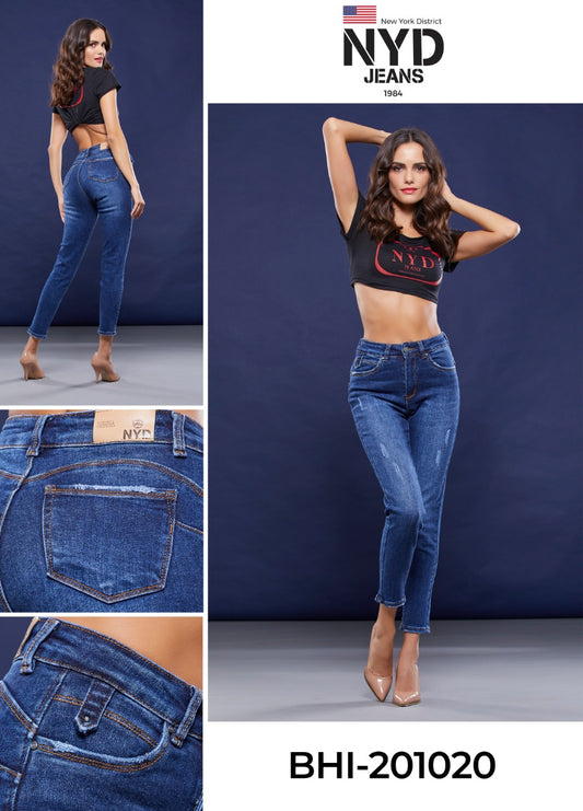 Pantalon para Mujer marca NYD Jeans mezclilla Skinny Stretch BHI-201020