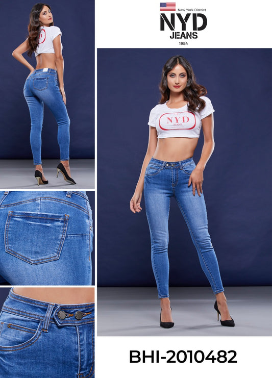 Pantalon para Mujer marca NYD Jeans mezclilla Skinny Stretch BHI-2010482